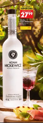 Wódka Adam Mickiewicz promocja w Biedronka