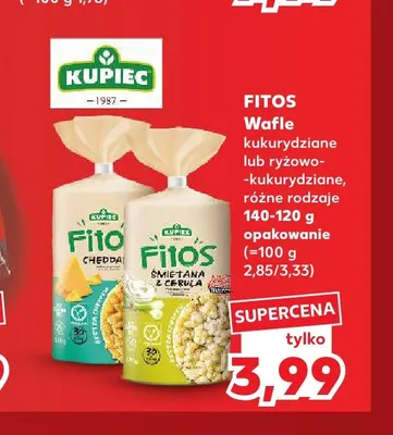 Wafle ryżowo-kukurydziane Fitos promocja w Kaufland