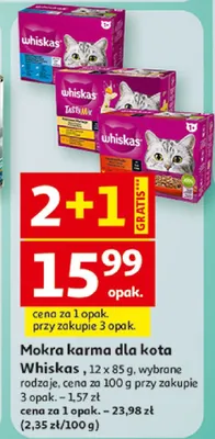 Mokra karma dla kota Whiskas promocja w Auchan