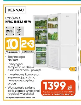 Lodówka Kfrc 18153,1 Nf W Kernau promocja w Max Elektro