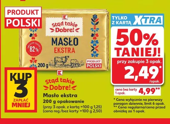 Masło ekstra Stąd takie Dobre! promocja w Kaufland