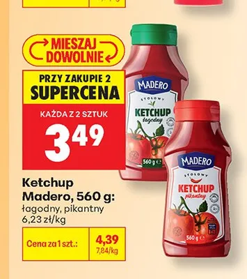 Ketchup pikantny Madero promocja w Biedronka
