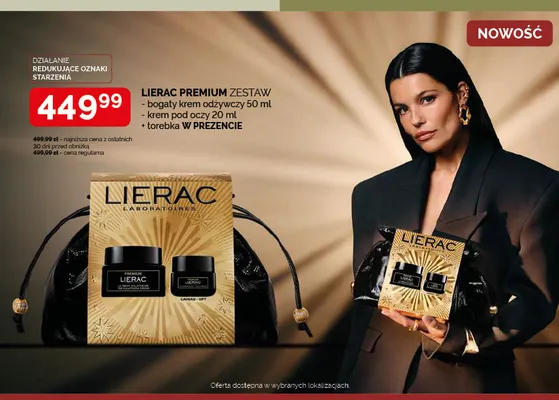 Zestaw Premium bogaty krem odżywczy 50 ml + krem pod oczy 20 ml Lierac promocja w Ziko Dermo
