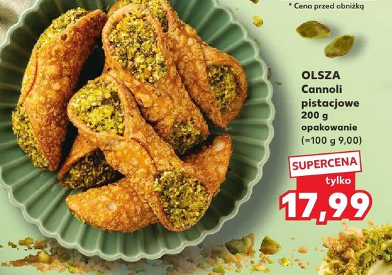 Cannoli pistacjowe  promocja w Kaufland