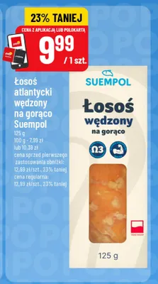 Łosoś atlantycki wędzony na gorąco Suempol promocja w POLOmarket