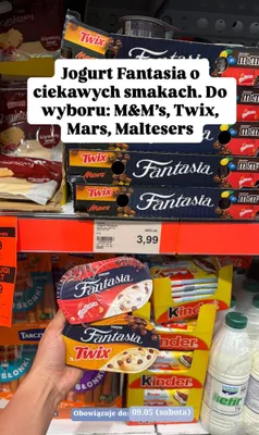 Jogurt Fantasia Danone Maltesers promocja w Aldi