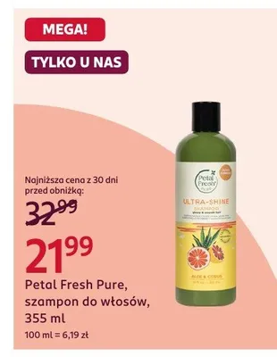 Szampon do włosów Petal Fresh Pure, szampon do włosów, 355 ml promocja w Rossmann