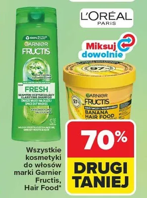 Wszystkie kosmetyki do włosów marki Garnier Fructis, Hair Food promocja w Carrefour
