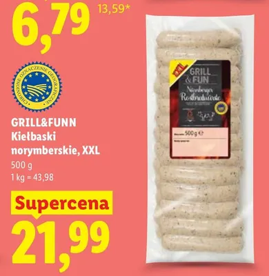 Kiełbaski norymberskie, XXL promocja w Lidl