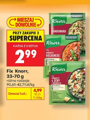Fix Knorr Carbonara promocja w Biedronka