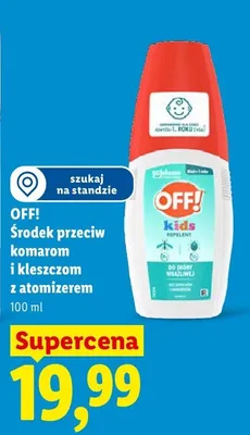 Środek przeciw komarom i kleszczom z atomizerem OFF! familycare promocja w Lidl