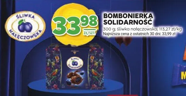 Bombonierka śliwka nałęczowska promocja w Stokrotka