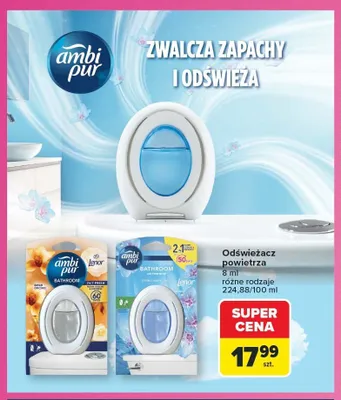Odświeżacz powietrza Ambi Pur Bathroom Gold Orchid promocja w Carrefour