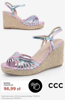 Espadryle damskie DeeZee promocja w CCC