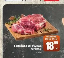Karkówka wieprzowa bez kości promocja w Tomi Markt