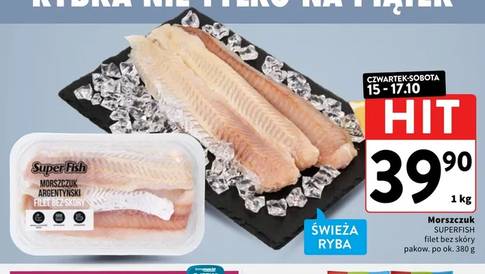 Morszczuk filet bez skóry SuperFish promocja w Intermarche