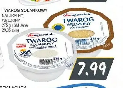Twaróg solankowy wędzony Janaturalnie promocja w Słoneczko