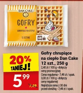 Gofry chrupiące na ciepło Dan Cake promocja w Twój Market