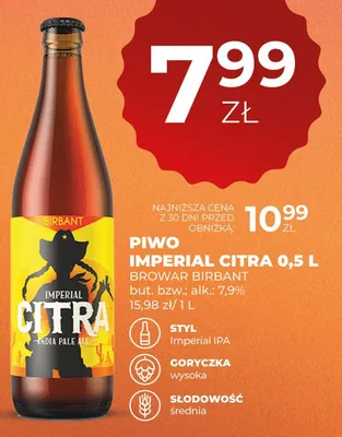 Piwo Imperial Citra 0,5l promocja w Duży Ben