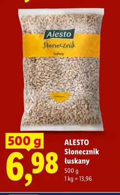 Słonecznik łuskany Alesto promocja w Lidl