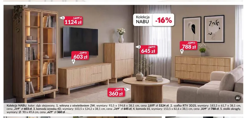Komoda wysoka 4D Nabu promocja w Salony Agata