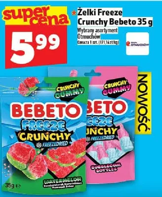 Żelki Freeze Crunchy Bebeto Otmuchów promocja w TOPAZ