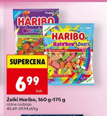 Żelki Haribo Rainbow Sauer promocja w Biedronka