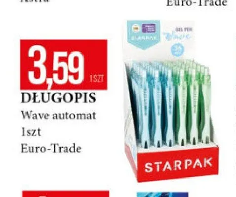 Długopis Wave automat Euro-Trade promocja w Leclerc