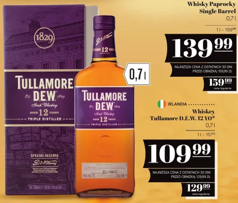 Whiskey Tullamore D.E.W. 12 YO promocja w POLOmarket