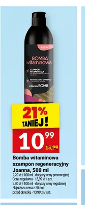Bomba witaminowa szampon regeneracyjny Joanna promocja w Twój Market