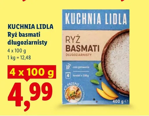 Ryż basmati długoziarnisty promocja w Lidl
