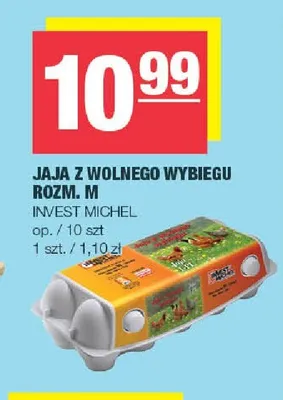 Jaja z wolnego wybiegu rozm. M promocja w SPAR