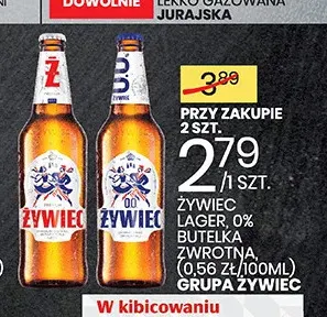 Piwo Żywiec Lager promocja w Wafelek
