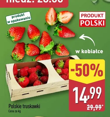 Truskawki polskie promocja w Aldi