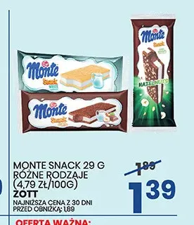 Monte Snack Zott promocja w Wafelek