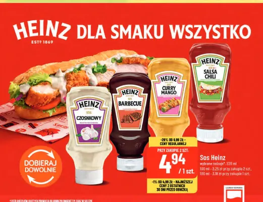 Sos Czosnkowy Heinz promocja w POLOmarket