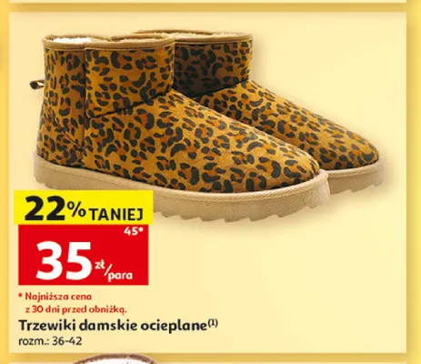 Trzewiki damskie ocieplane Inextenso promocja w Auchan