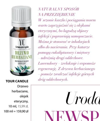 Olejek eteryczny drzewo herbaciane Tour Candle promocja w Hebe