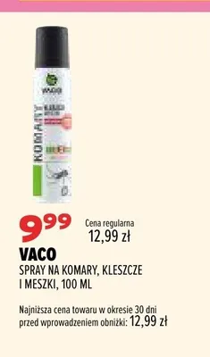 Spray na komary kleszcze i meszki Vaco promocja w Drogerie Natura