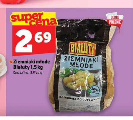 Ziemniaki młode Białuty promocja w TOPAZ