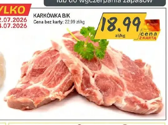 Karkówka bez kości promocja w Słoneczko