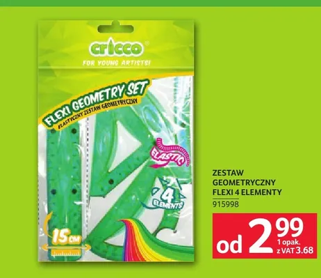 Zestaw geometryczny Flexi Cricco 4 elementy promocja w Selgros