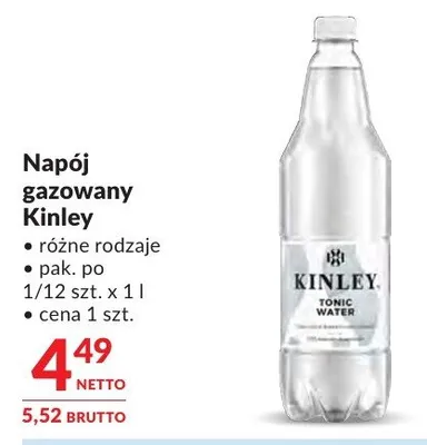 Napój gazowany Kinley promocja w Makro