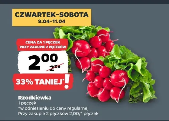Rzodkiewka promocja w Netto
