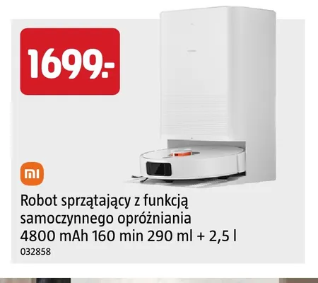 Robot sprzątający z funkcją samoczynnego opróżniania Xiaomi promocja w Jula