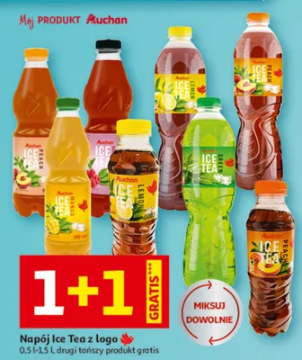 Napój Ice Tea z logo promocja w Auchan