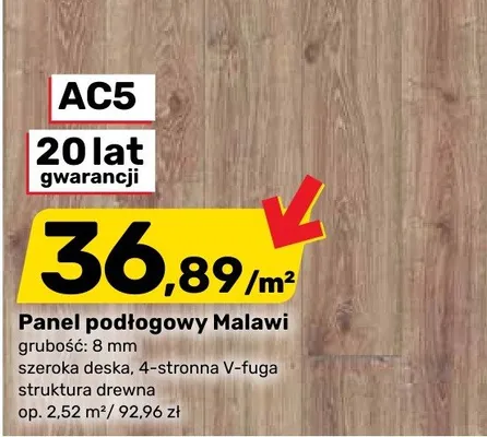 Panel podłogowy Malawi promocja w Bricomarche