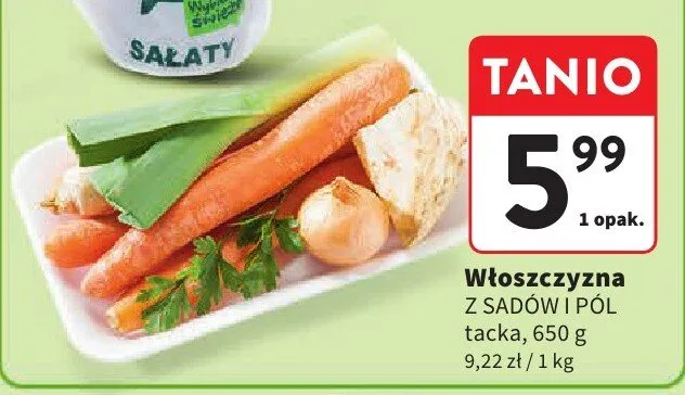 Włoszczyzna z sadów i pól Intermarche promocja w Intermarche