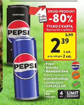 Napój gazowany promocja w Intermarche