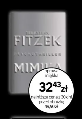 Książka Mimik Sebastian Fitzek promocja w Empik
